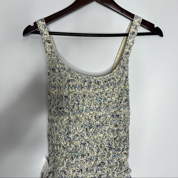 NWT Free People Boho Floral Crossback Button Mini Dress Size Medium - Picture 10 of 16